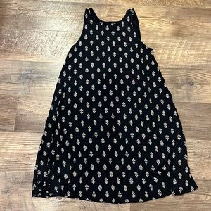 Old Navy Sleeveless Swing Dress Small Black Excellent Condition Stretchy
